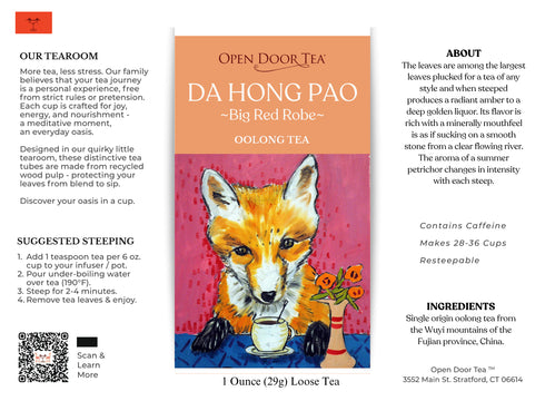 Da Hong Pao "Big Red Robe" - Open Door Tea CT