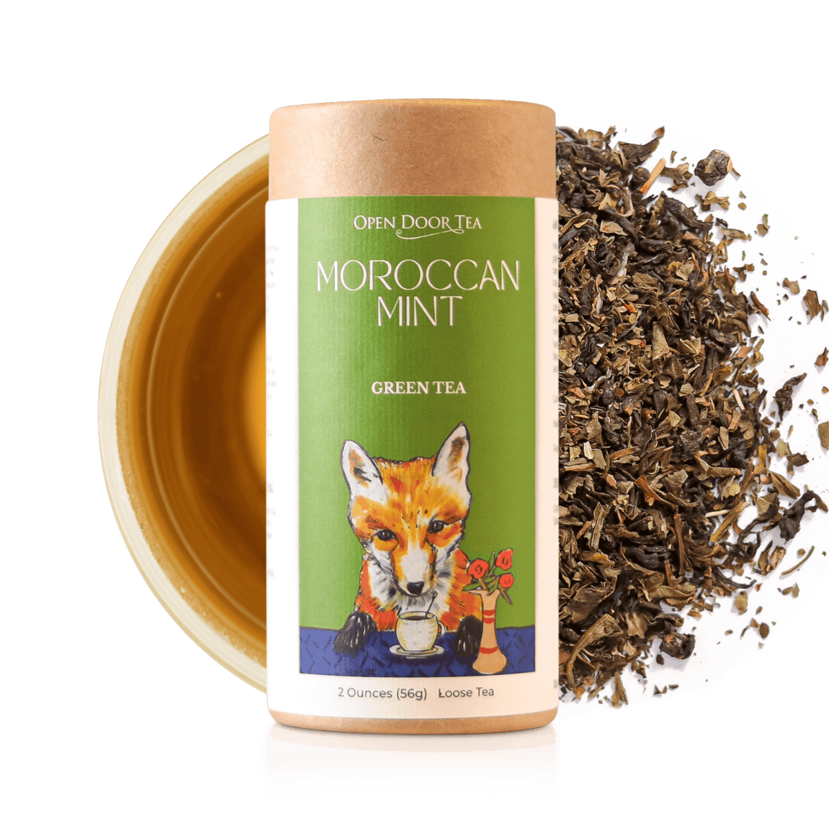 Moroccan Mint | Organic Green Tea, Loose Leaf – Open Door Tea CT