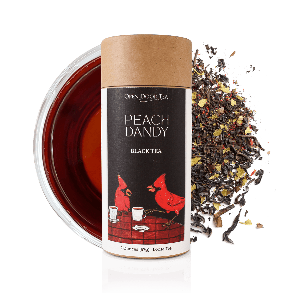 Peach Dandy | Black Tea, Loose Leaf – Open Door Tea CT