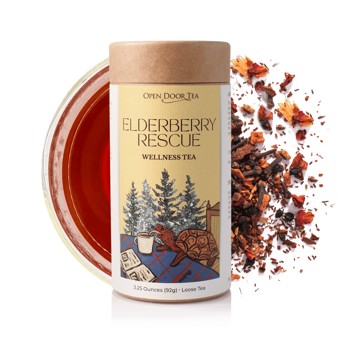 Elderberry Rescue | Herbal Tea Infusion, Loose Leaf – Open Door Tea CT