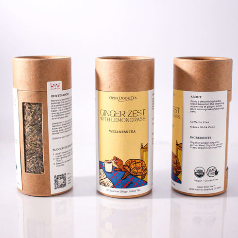 Ginger Zest with Lemongrass - Open Door Tea CT