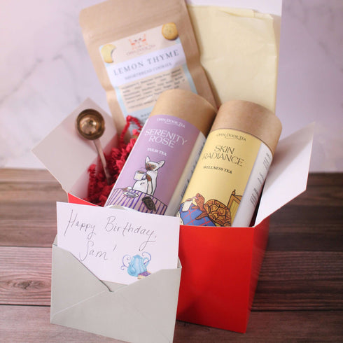 Build a Gift Box → START HERE | Tea, Spa & Wellness Set by Open Door Tea