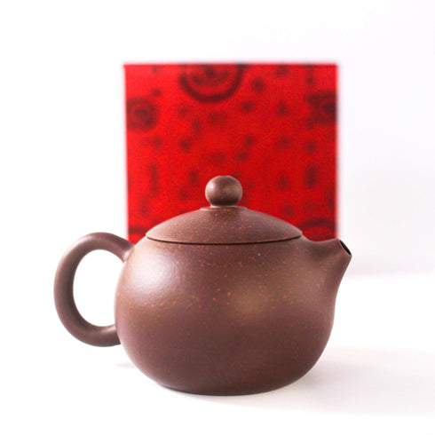 Yixing Tea Pot 130ml | Xi Shi, Hei Jin Gang Clay