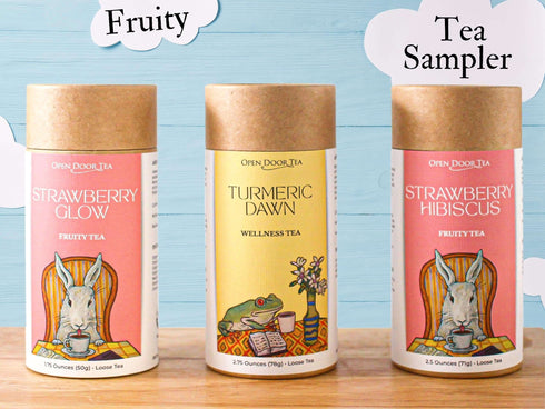 Fruity Tea Sampler | 3 Loose Leaf Teas for Gifts & Tastings