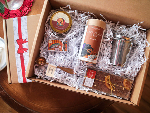 The Comfort Box | Self-Care Gift Set with Tea, Chocolate, Candle, & More