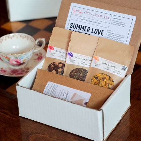 Summer Love Tea Sampler | 3 Loose Leaf Teas for Gifts & Tastings