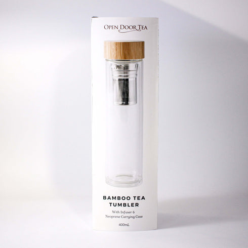 Bamboo Tea Tumbler - Open Door Tea CT