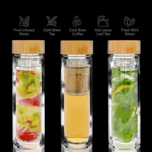 Bamboo Tea Tumbler - Open Door Tea CT