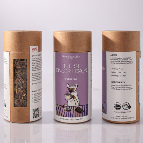 Tulsi Ginger Lemon - Open Door Tea CT
