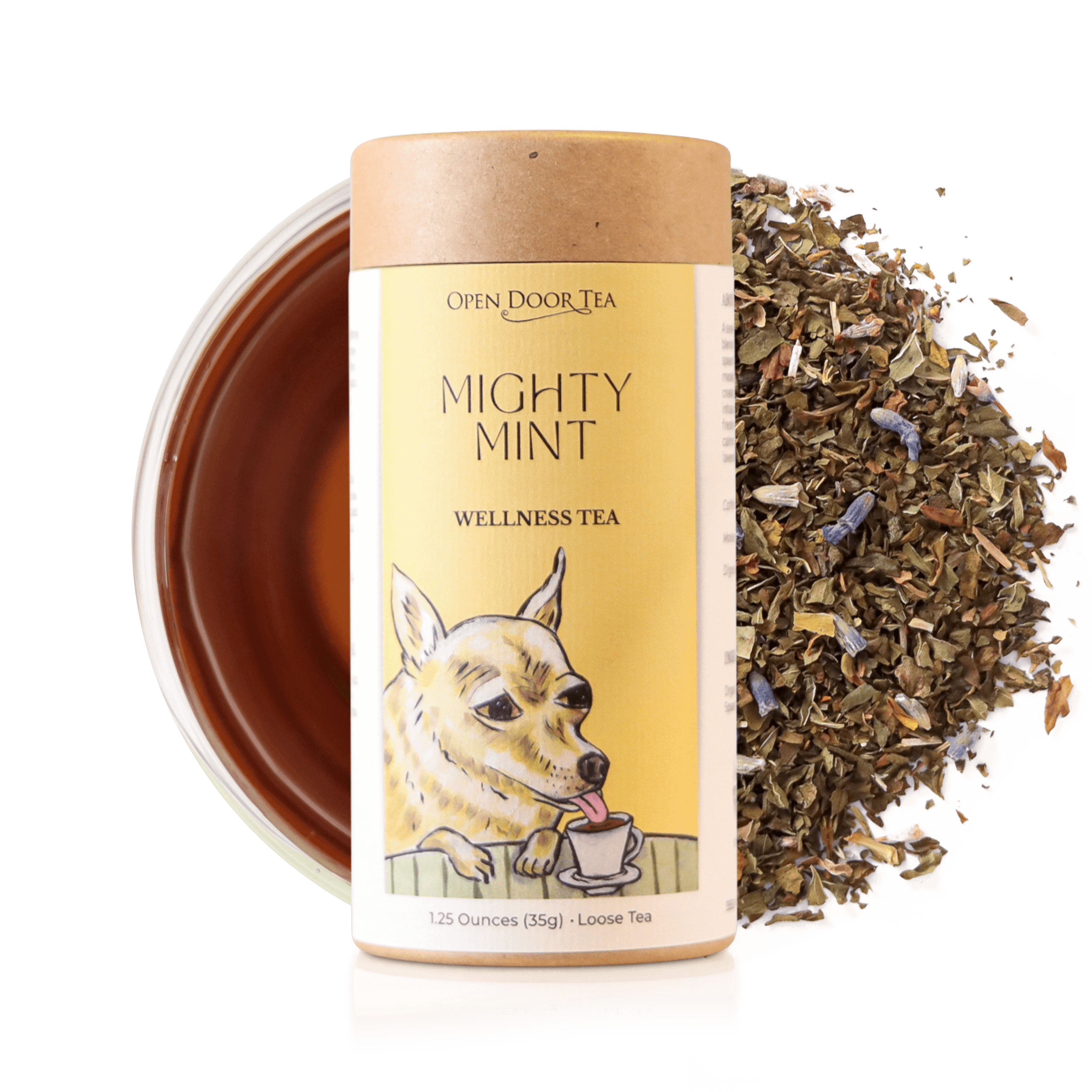 Mighty Mint | Organic Herbal, Functional Tea, Loose Leaf – Open
