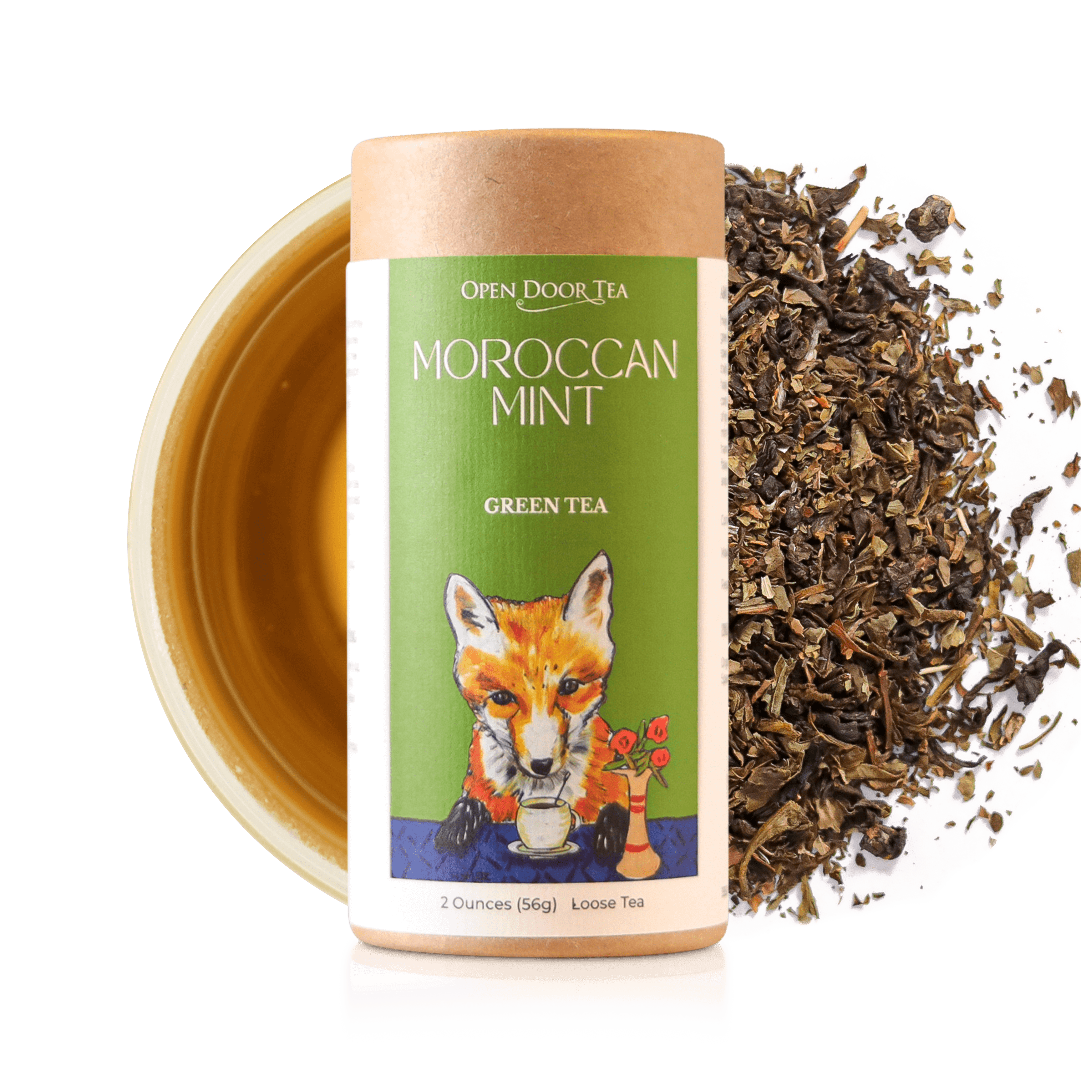 Moroccan Mint | Organic Green Tea, Loose Leaf – Open Door Tea CT Moroccan Mint | Organic Green Tea, Loose Leaf – Open Door Tea CT