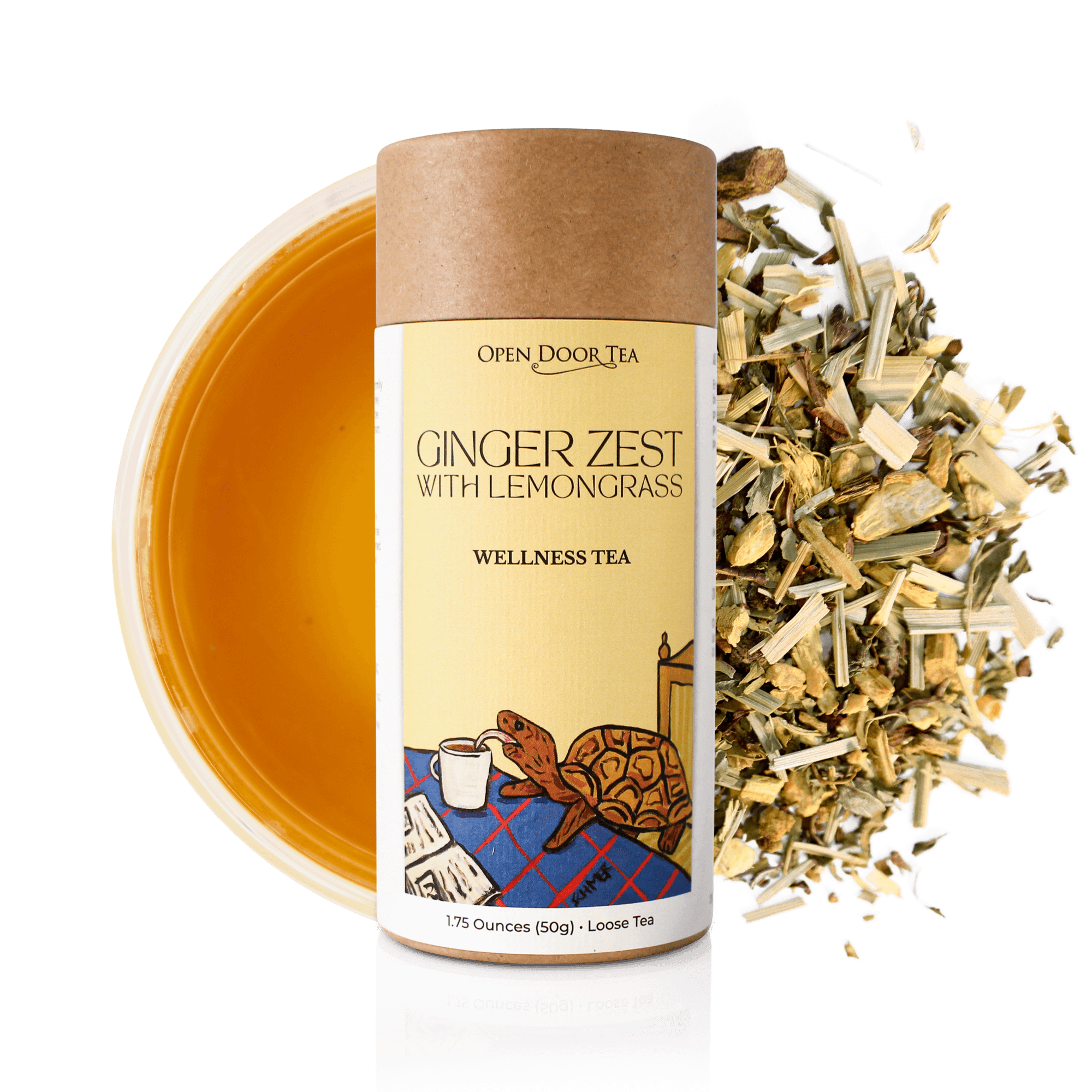Ginger Zest with Lemongrass | Herbal, Functional Tea, Loose Leaf