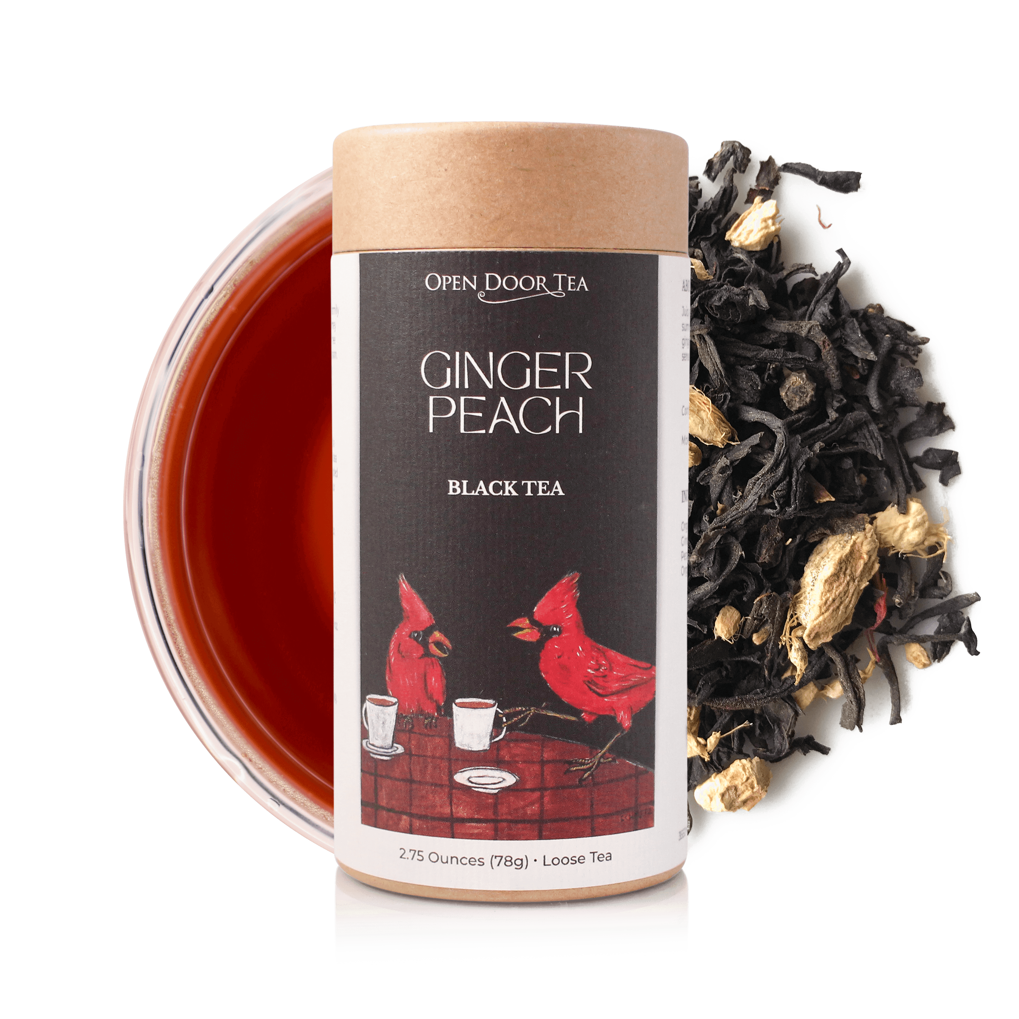 Ginger Peach | Black Tea, Loose Leaf – Open Door Tea CT